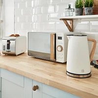 Swan Nordic Toaster -Slice (Cream/Stainless Steel