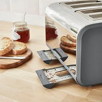 Swan Nordic Toaster 4-Slice (Grey/Stainless Steel)