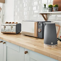 Swan Nordic Toaster 4-Slice (Grey/Stainless Steel)
