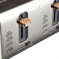 Swan Nordic Toaster 4-Slice (Cream/Stainless Steel)