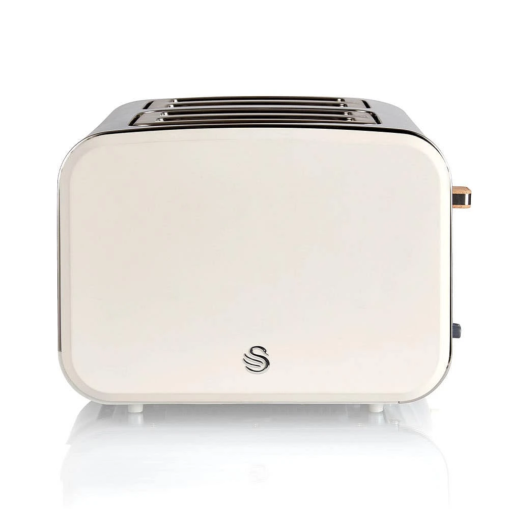 Swan Nordic Toaster 4-Slice (Cream/Stainless Steel)