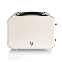 Swan Nordic Toaster 4-Slice (Cream/Stainless Steel)