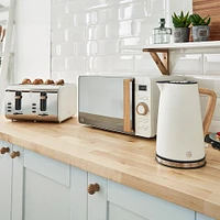 Swan Nordic Toaster 4-Slice (Cream/Stainless Steel)