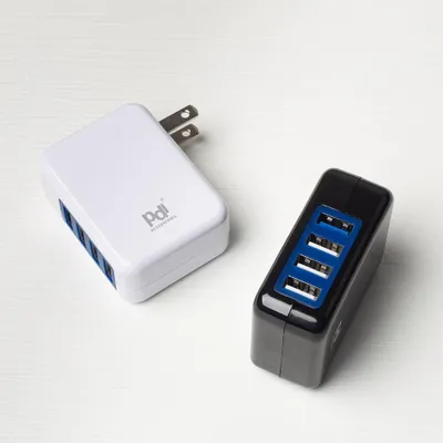 PDI Universal Fast Charging Wall Charger USB with 4 Slots (Asstd.)