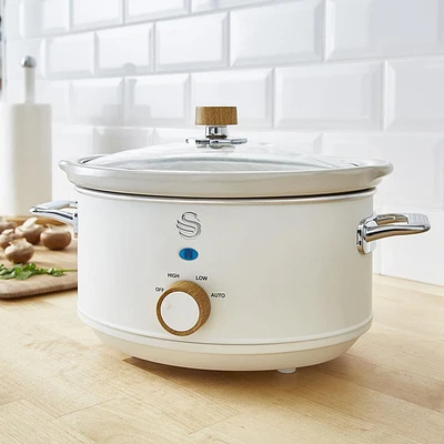 Swan Nordic Slow Cooker (Cream)