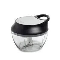 KSP Simple Pull Mini Vegetable Chopper (Black/Stainless Steel)