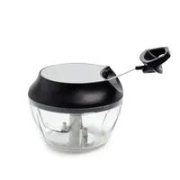 KSP Simple Pull Mini Vegetable Chopper (Black/Stainless Steel)