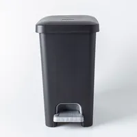 Sterilite Stepon Garbage Can (Black