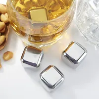 KSP On The Rocks Drink Chilling Stainless Cubes - Set of 4