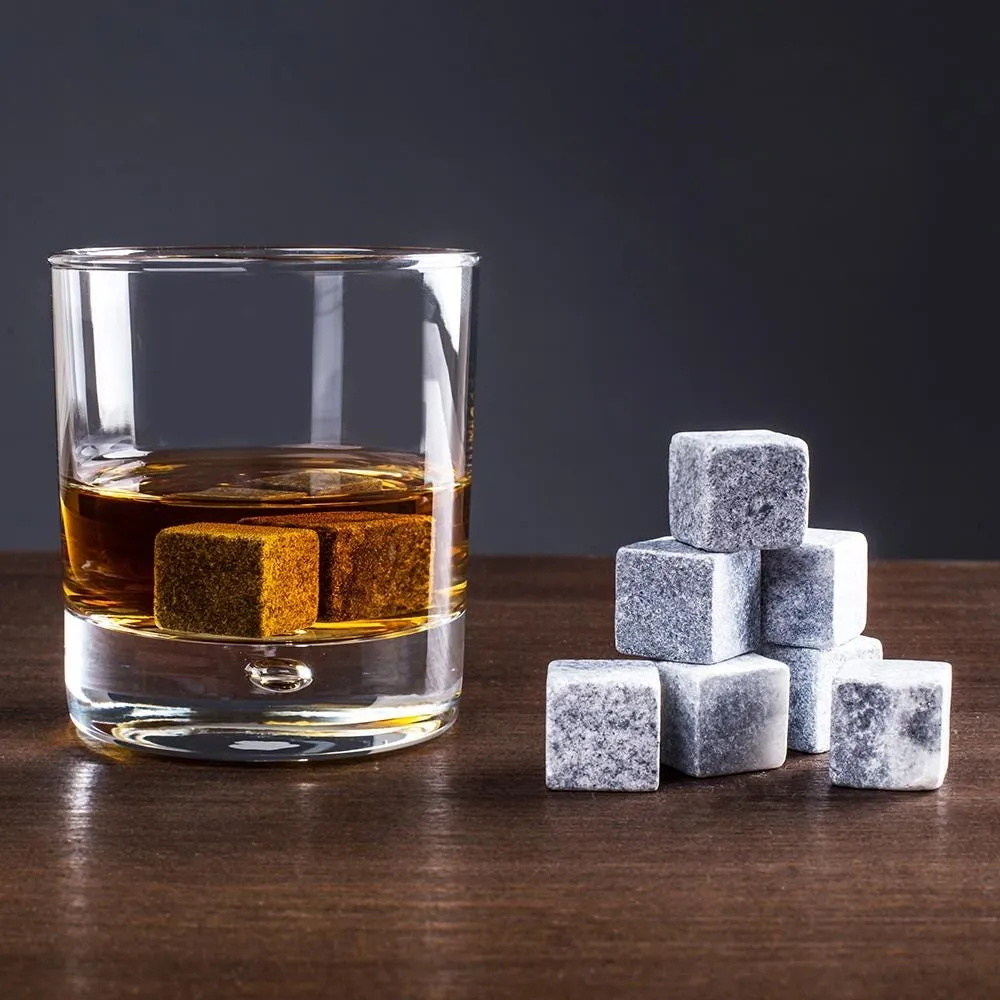 KSP On The Rocks Drink Chilling Stones - Set of 9 (Grey)