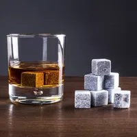 KSP On The Rocks Drink Chilling Stones - Set of 9 (Grey)