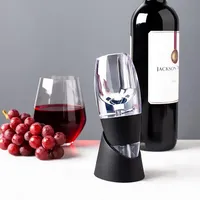 KSP Vina Wine Aerator-Decanter (Black/Clear)