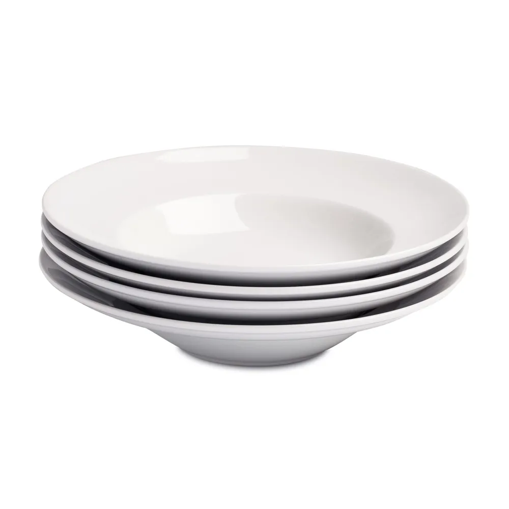 KSP Napoli Porcelain Pasta Bowl - Set of 4 (White)