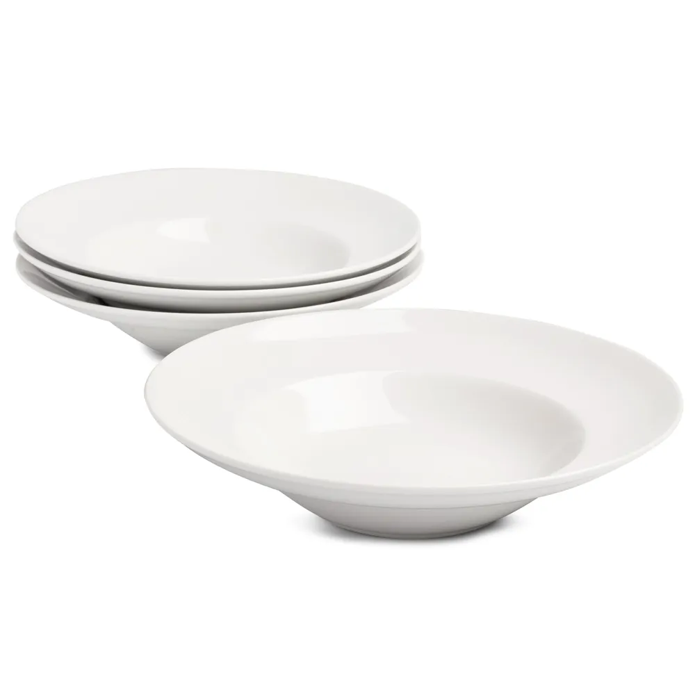 KSP Napoli Porcelain Pasta Bowl - Set of 4 (White)