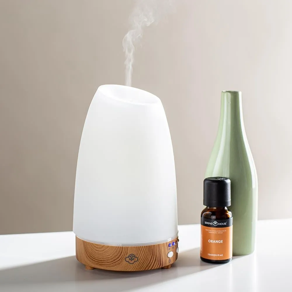 Serene House Ultrasonic 'Astro' Essential Oil Diffuser (White/Wood)