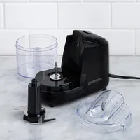 Chefman Easy Chop Mini Food Chopper (Black/Clear)