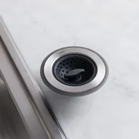 OXO Good Grips Sink Stopper-Strainer (Black/Stainless Steel)