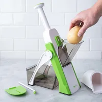 Starfrit Pump 'N' Slice Adjustable Food Cutter (White/Green)