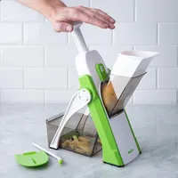 Starfrit Pump 'N' Slice Adjustable Food Cutter (White/Green)