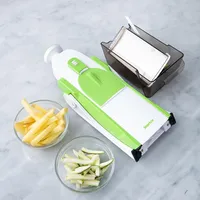 Starfrit Pump 'N' Slice Adjustable Food Cutter (White/Green)