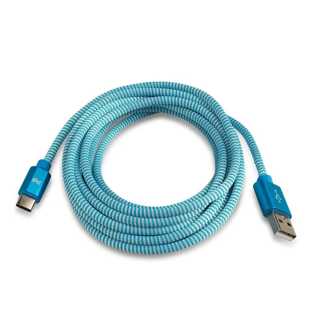 PDI Nylon 'Type-C' Charge & Sync Cable (Asstd.)