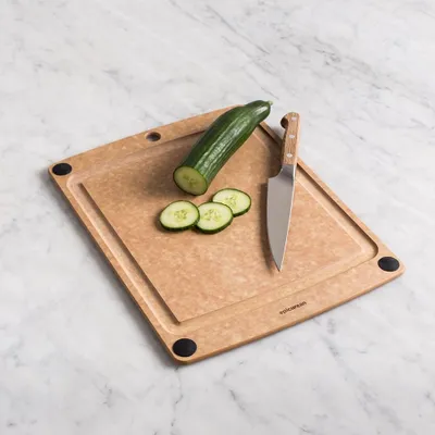 Epicurean All-In-One Silicone Corners Wood Cutting Board (Natural)