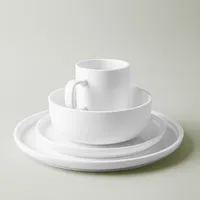 A La Carte 'Bergen' Porcelain Soup and Pasta Plate (White)