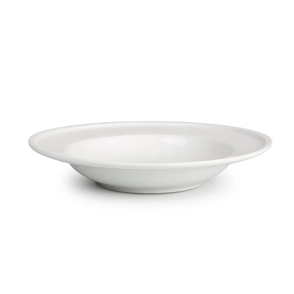 A La Carte 'Bergen' Porcelain Soup and Pasta Plate (White)