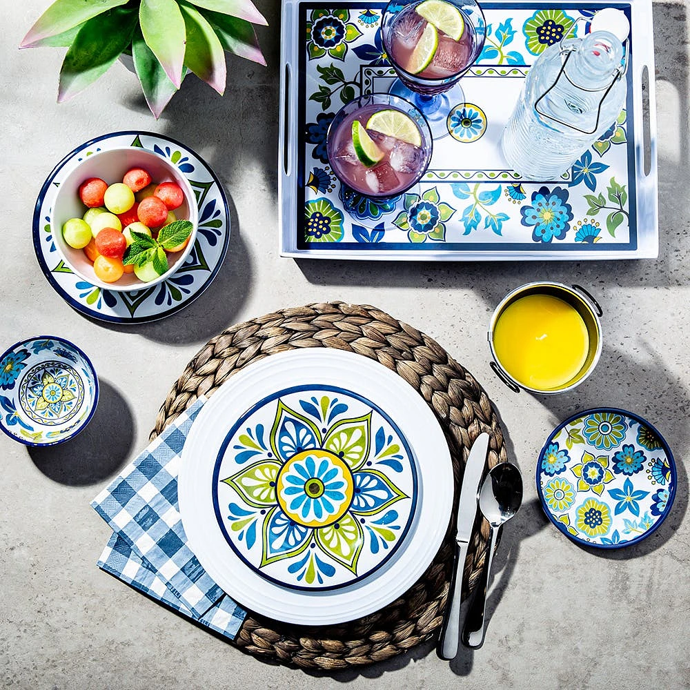 KSP Madrid Melamine Pinch Bowl (Blue/Green)
