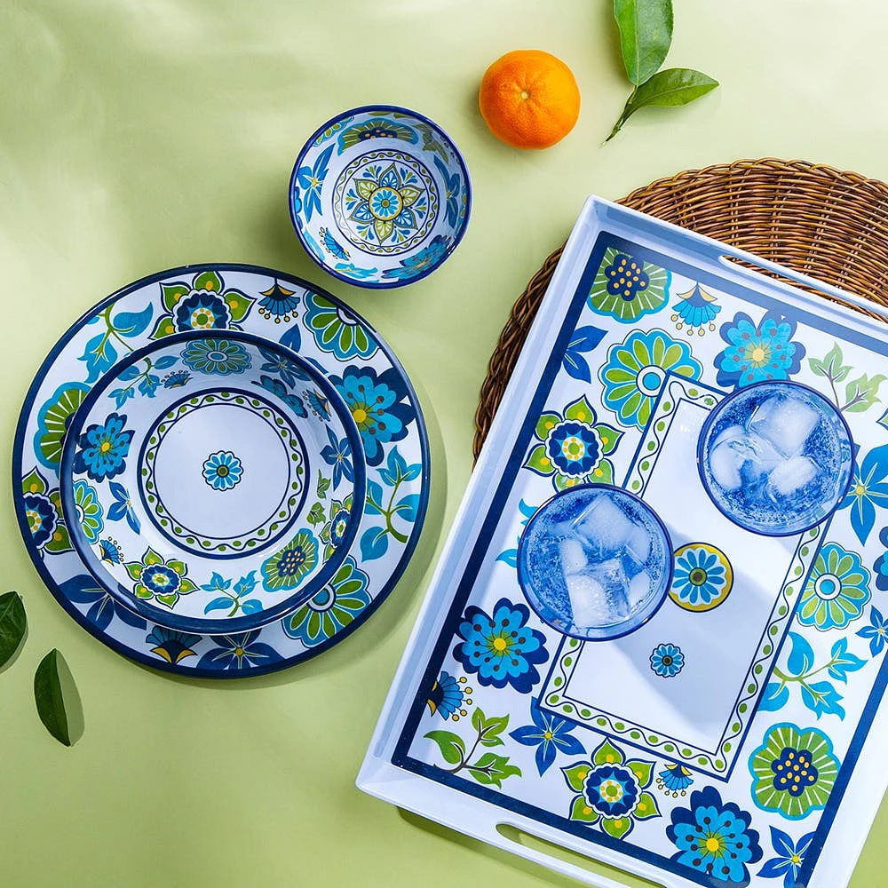 KSP Madrid Melamine Pinch Bowl (Blue/Green)