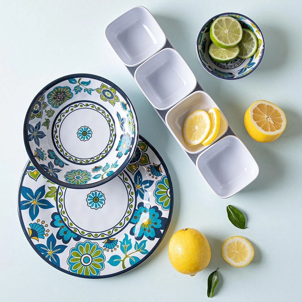 KSP Madrid Melamine Pinch Bowl (Blue/Green)