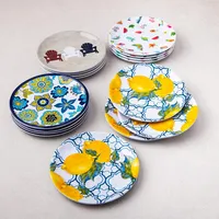 KSP Nibble 'Adirondack' Melamine Tidbit Plate - Set of 4