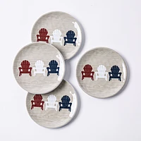 KSP Nibble 'Adirondack' Melamine Tidbit Plate - Set of 4