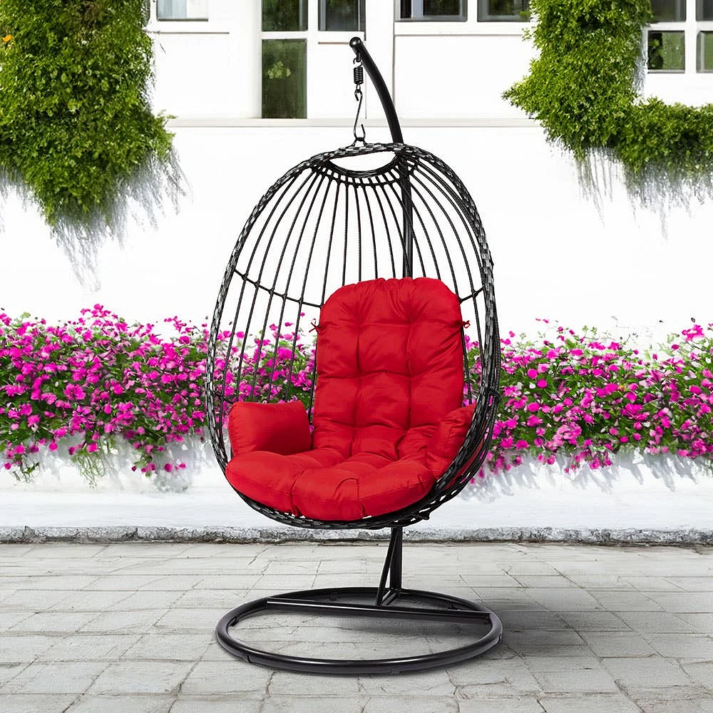 KSP Bali Summer Hanging Chair (Black/Red)