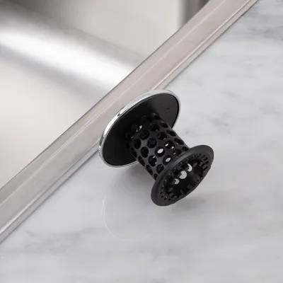 As Seen On Tv Tubshroom Bathtub Hair Catcher (Black/Chrome)