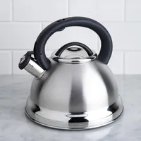 Polder Retro Whistling Stovetop Kettle (Brushed St/St)