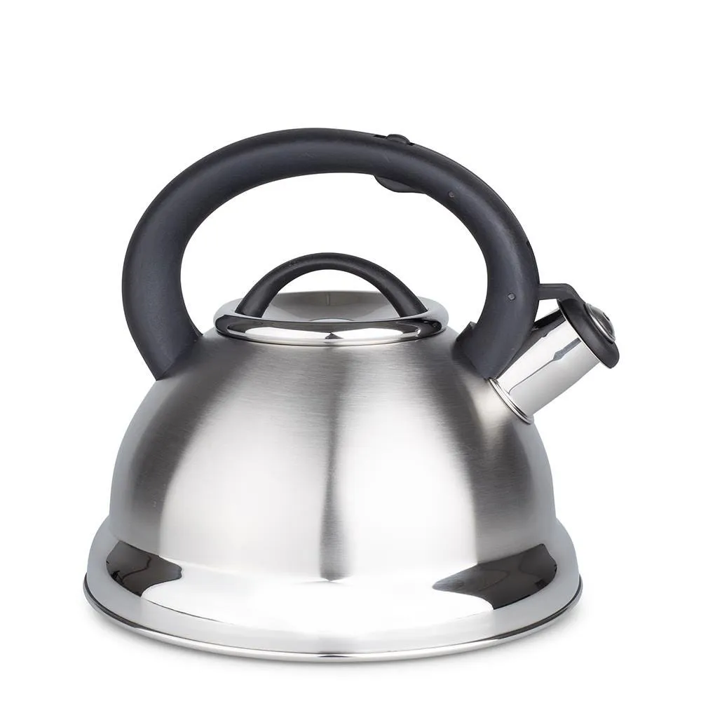 Polder Retro Whistling Stovetop Kettle (Brushed St/St)