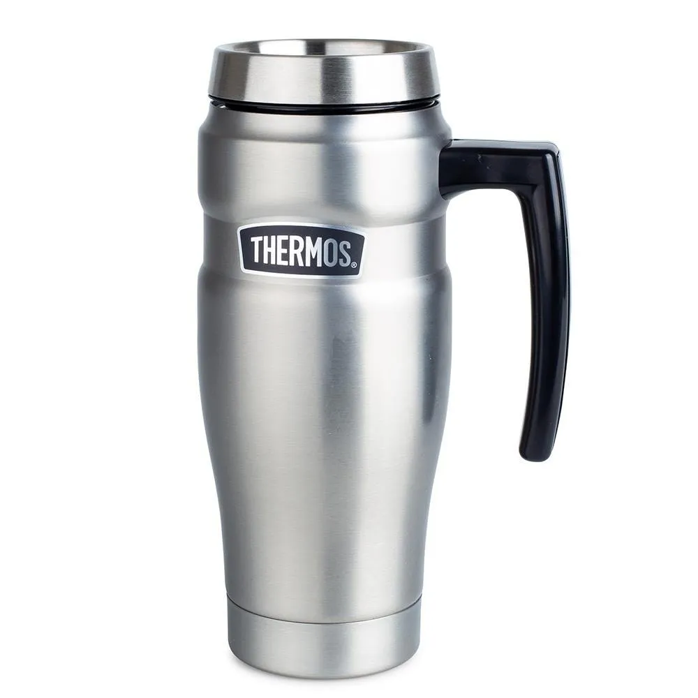 Thermos Stainless King Travel Mug with Handle (Brushed St/St)