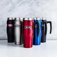 Thermos Stainless King Travel Mug with Handle (Brushed St/St)