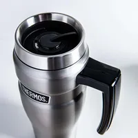 Thermos Stainless King Travel Mug with Handle (Brushed St/St)