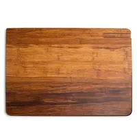 KSP Crushed 'Groove' Bamboo Cutting Board 2 Sided (Dark Brown)