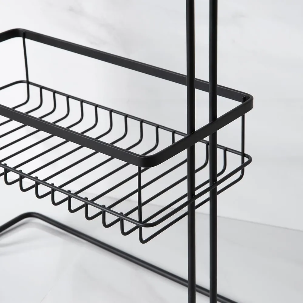 iDesign Everett Shower Caddy Matte Black