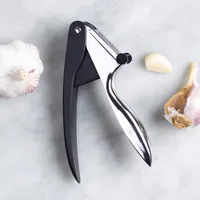 Starfrit Garlic Press with Scraper (Black/Chrome)