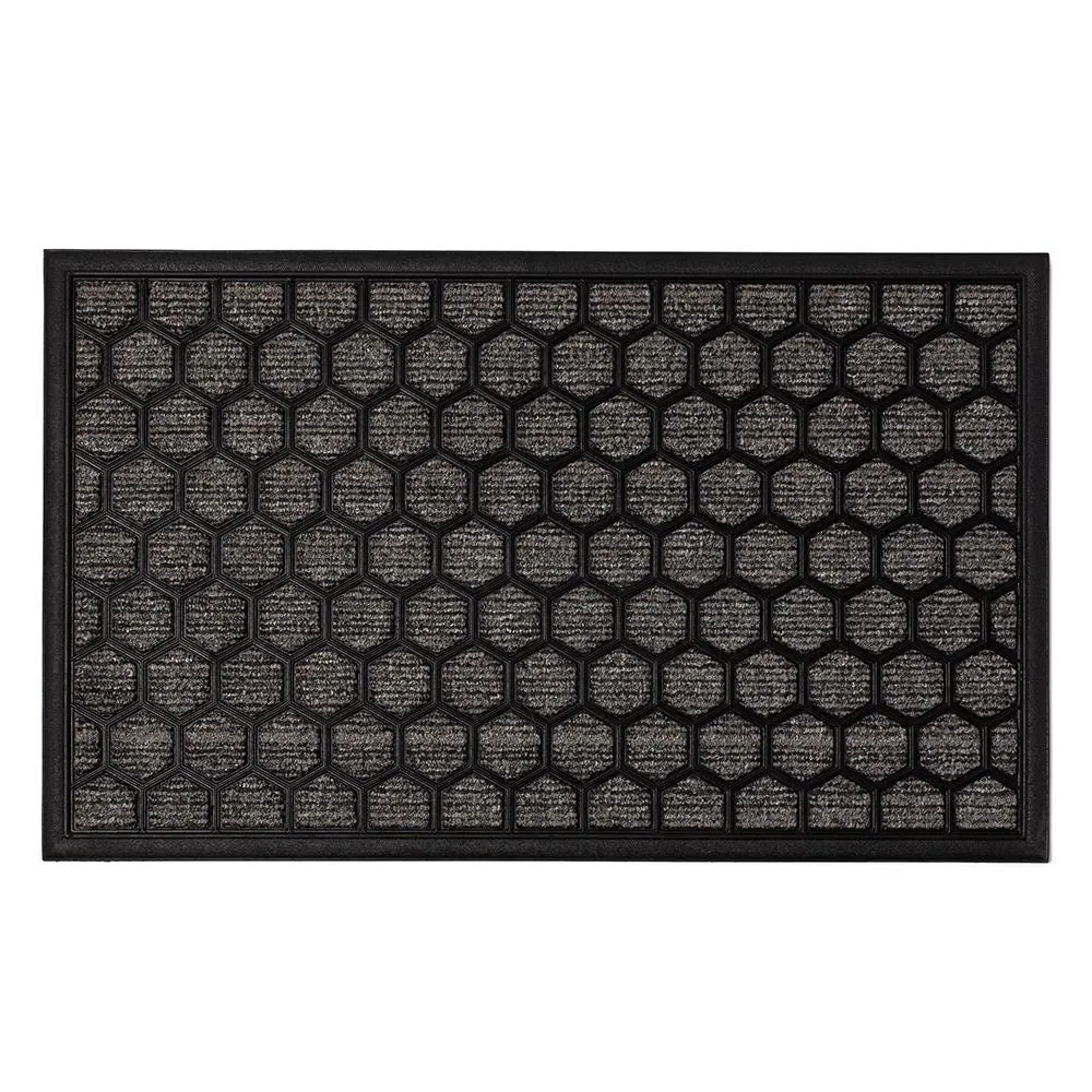 KSP Tufted 'Ogee' Rubber Backed Doormat (Grey)