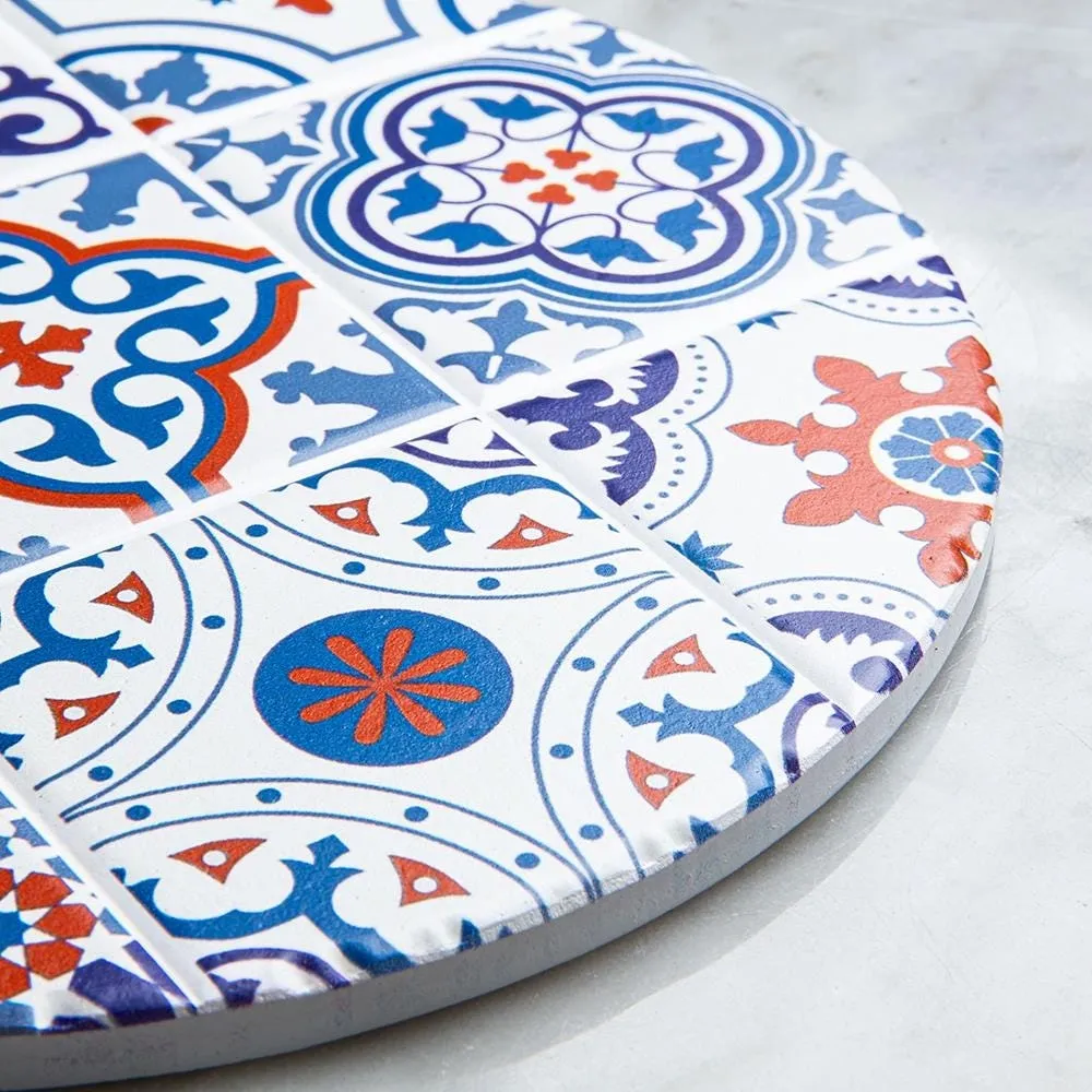 KSP Ceramica 'Spanish Tile' Ceramic Trivet (Multi Colour)