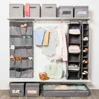 KSP Linea '6-Shelf' Hanging 6-Shelf Org. (Grey) 30 cm sq. x 127 cm