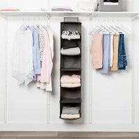 KSP Linea '6-Shelf' Hanging 6-Shelf Org. (Grey) 30 cm sq. x 127 cm