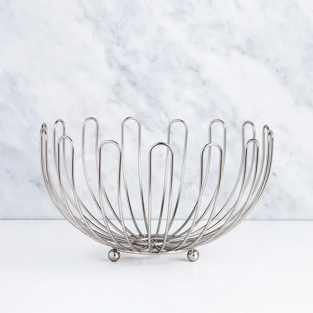 KSP Circ Fruit Basket (Matte Nickel) 30 cm dia. x 18 cm