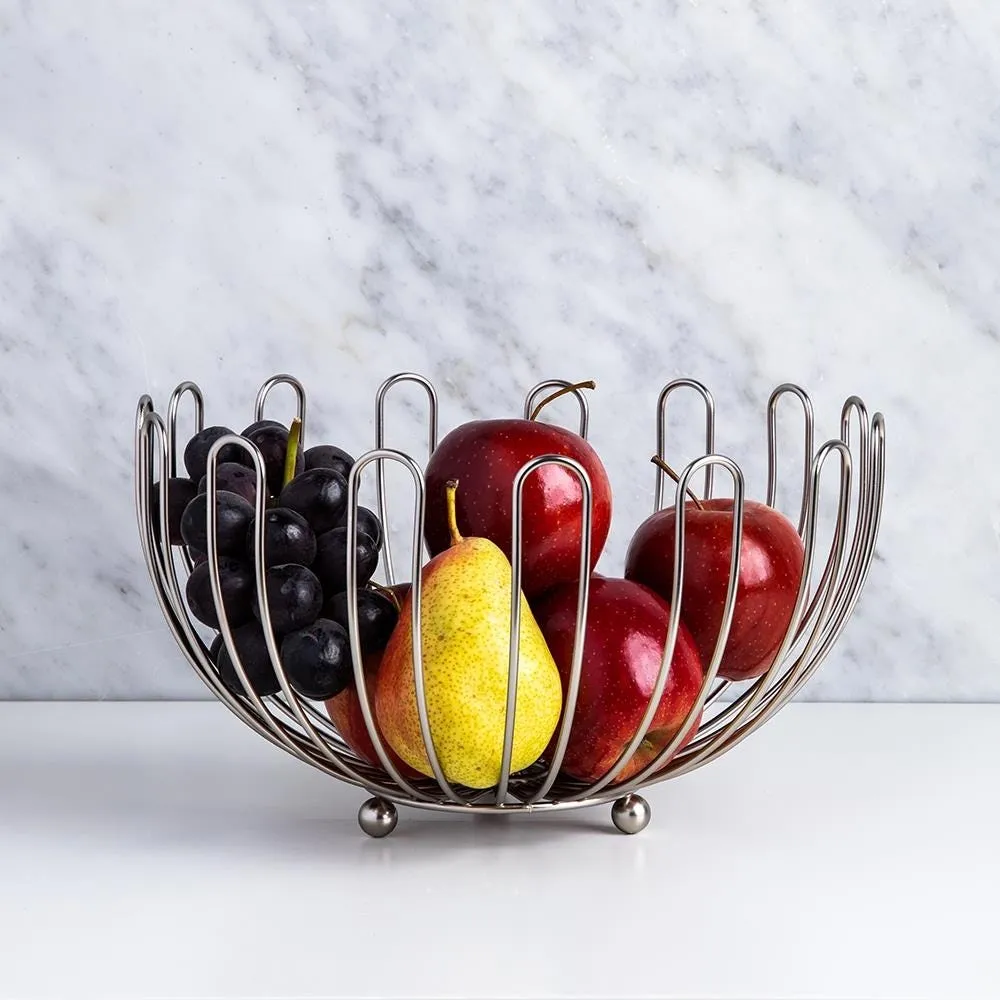 KSP Circ Fruit Basket (Matte Nickel) 30 cm dia. x 18 cm