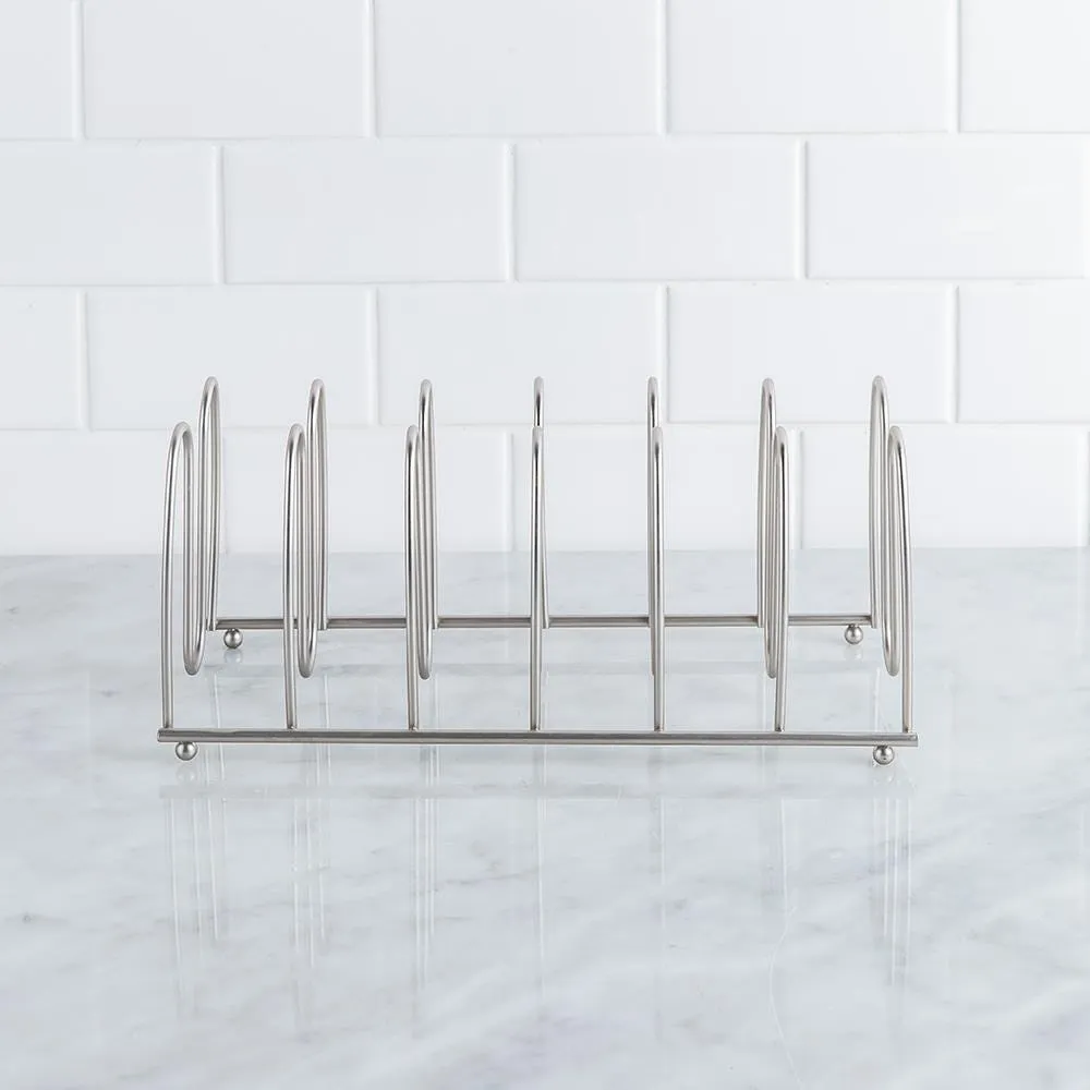 KSP Curvy Divided Kitchen Organizer (Matte Nickel) 33 x 13.5 x 14 cm